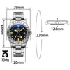 【US Warehouse】ADDIESDIVE 39mm BB GMT Quartz Watch RONDA515 Movement AD2036