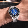 【US Warehouse】ADDIESDIVE 44.5mm Diver Watch for Men Unique Blue Dial 200M (AD2102)