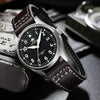 【US Warehouse】ADDIESDIVE®39mm Leather Men's Elegant Automatic Watch Diver 200M (MY-H2)