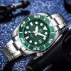 ADDIESDIVE® Sumo Green Professional Dive Watch for Men  (MY-H10) Black/Green/Blue Dial