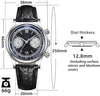 【US Warehouse】ADDIESDIVE Panda BB Chronograph Retro Men Watch 38mm Quartz Watch, AD2037