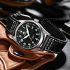 【US Warehouse】ADDIESDIVE®39mm Leather Men's Elegant Automatic Watch Diver 200M (MY-H2)