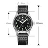 【US Warehouse】ADDIESDIVE®39mm Leather Men's Elegant Automatic Watch Diver 200M (MY-H2)